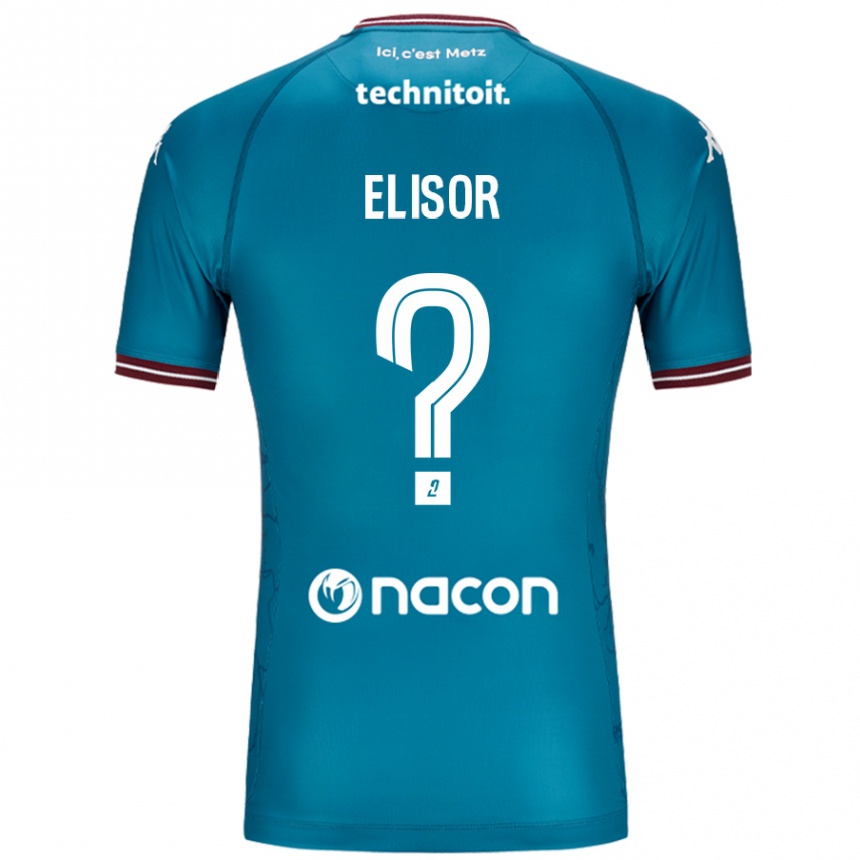 Enfant Football Maillot Simon Elisor #0 Bleu Pétrole Tenues Extérieur 2024/25