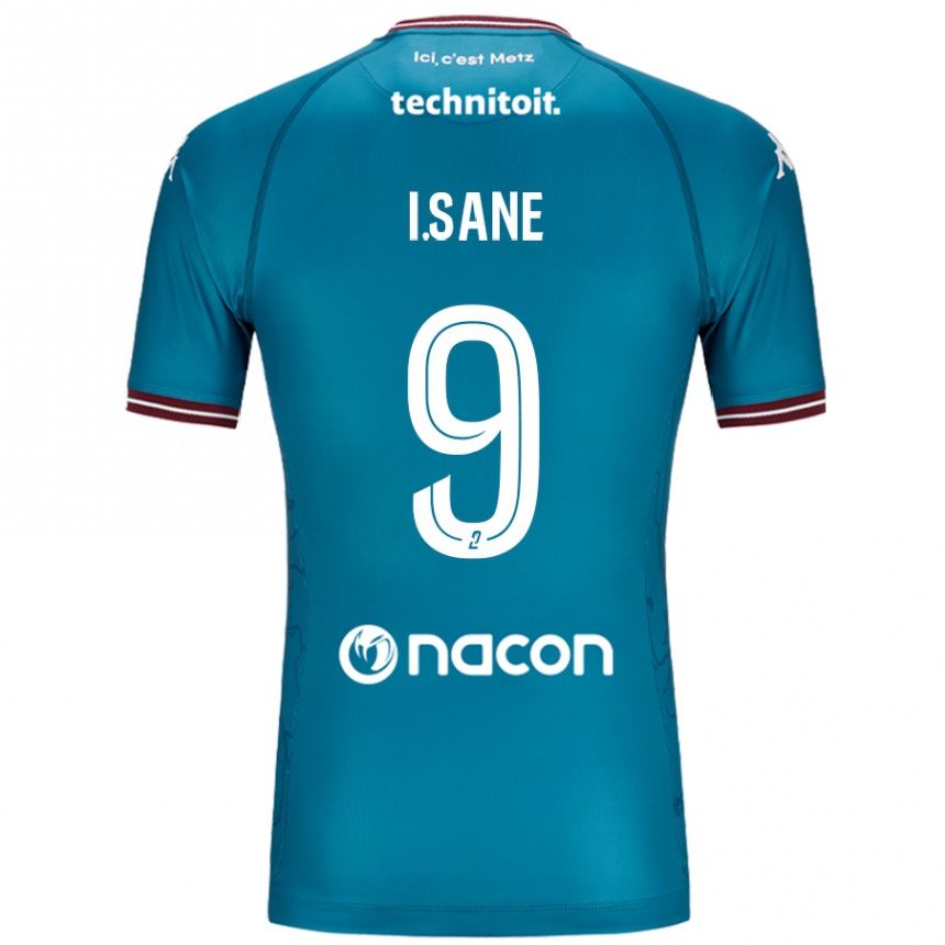 Enfant Football Maillot Ibou Sané #9 Bleu Pétrole Tenues Extérieur 2024/25