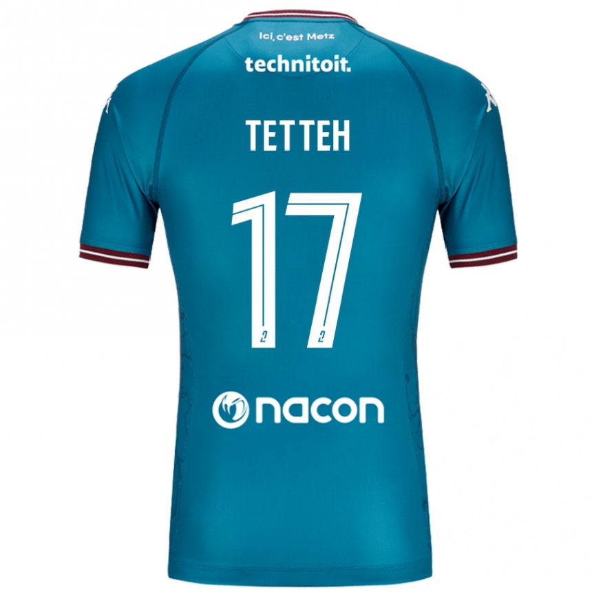 Enfant Football Maillot Benjamin Tetteh #17 Bleu Pétrole Tenues Extérieur 2024/25