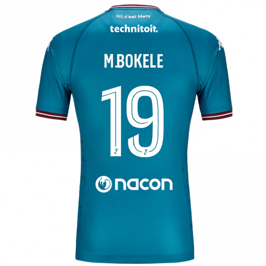 Enfant Football Maillot Morgan Bokele #19 Bleu Pétrole Tenues Extérieur 2024/25