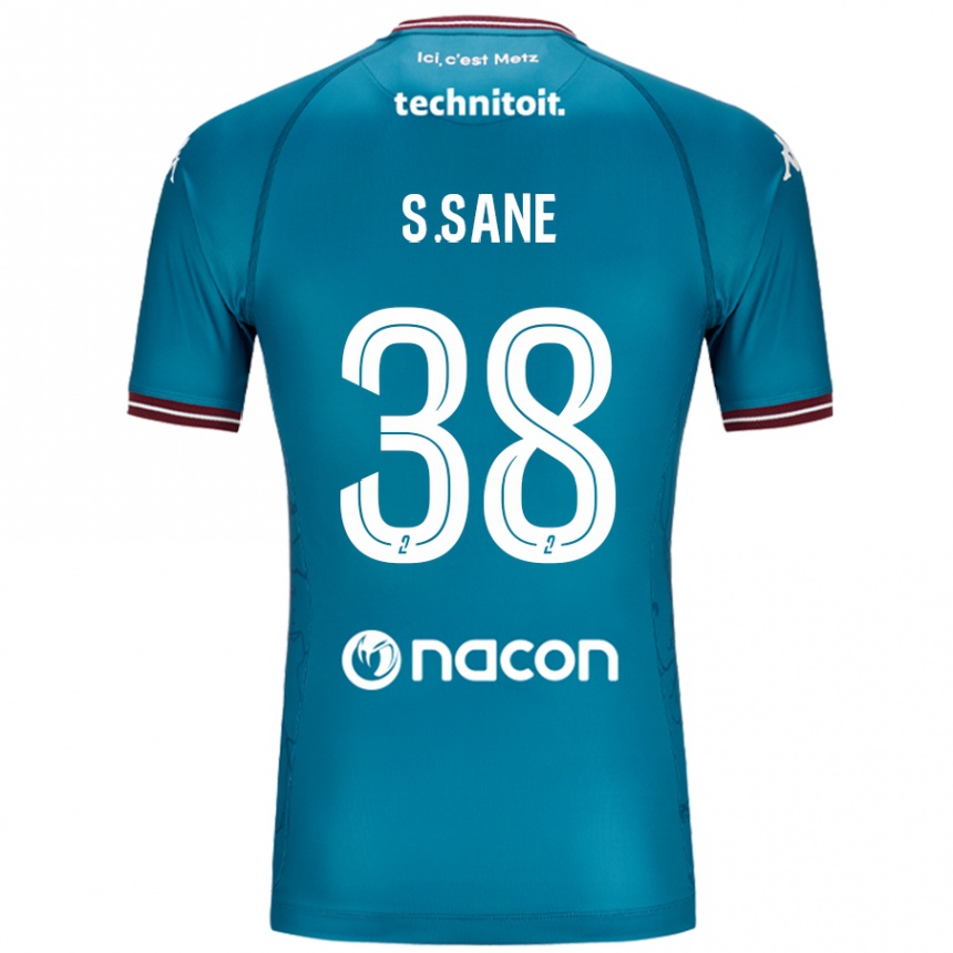 Enfant Football Maillot Sadibou Sané #38 Bleu Pétrole Tenues Extérieur 2024/25