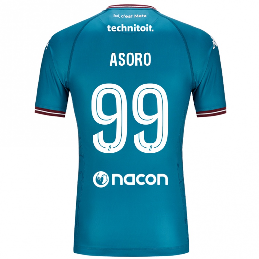 Enfant Football Maillot Joel Asoro #99 Bleu Pétrole Tenues Extérieur 2024/25