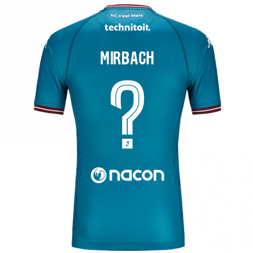 Enfant Football Maillot Alexis Mirbach #0 Bleu Pétrole Tenues Extérieur 2024/25