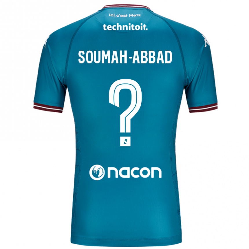 Enfant Football Maillot Édouard Soumah-Abbad #0 Bleu Pétrole Tenues Extérieur 2024/25