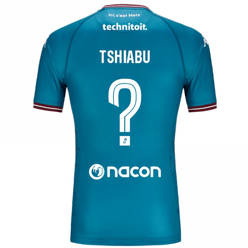 Enfant Football Maillot Joan Tshiabu #0 Bleu Pétrole Tenues Extérieur 2024/25