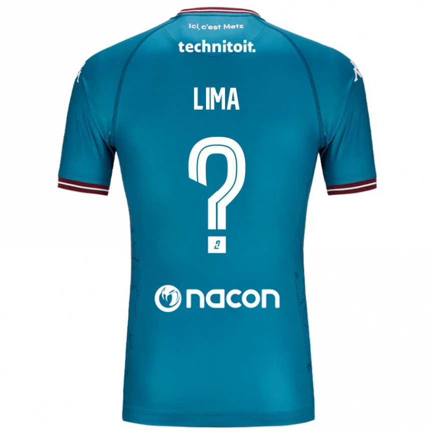 Enfant Football Maillot Edson Lima #0 Bleu Pétrole Tenues Extérieur 2024/25