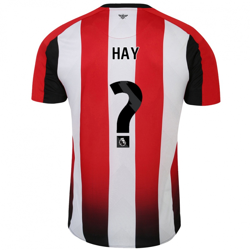 Homme Football Maillot Ashley Hay #0 Rouge Blanc Tenues Domicile 2024/25