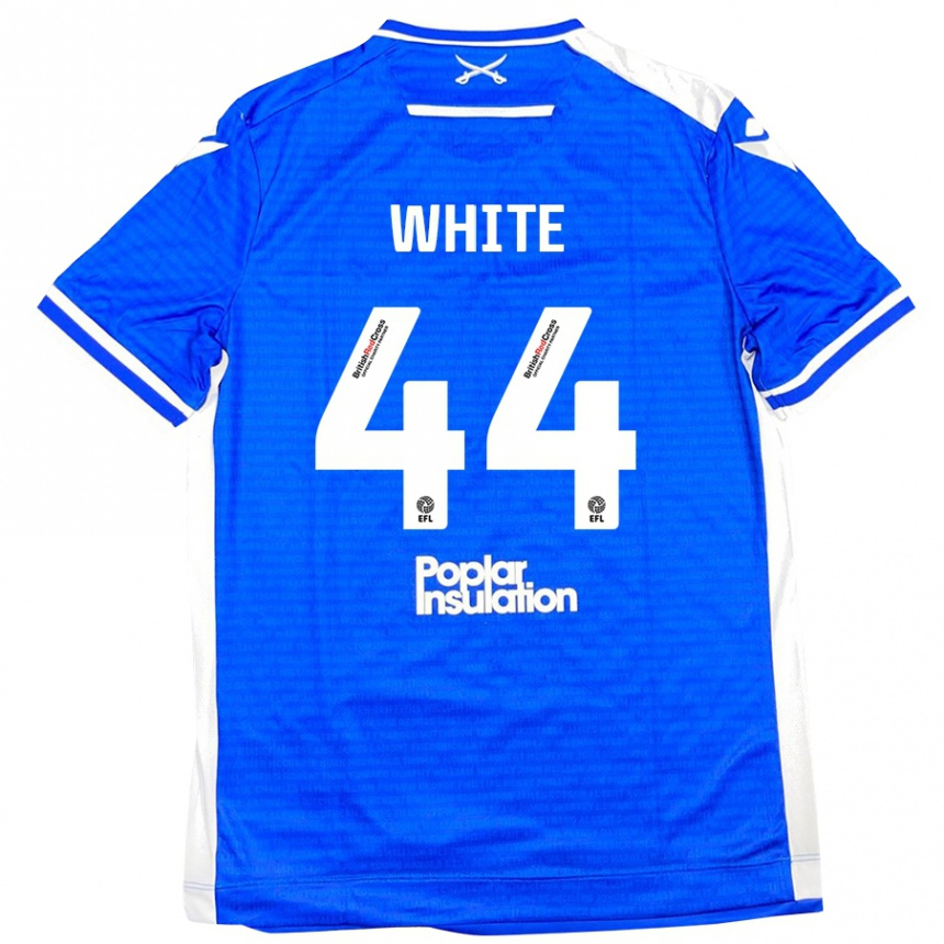 Homme Football Maillot Charlie White #44 Bleu Blanc Tenues Domicile 2024/25