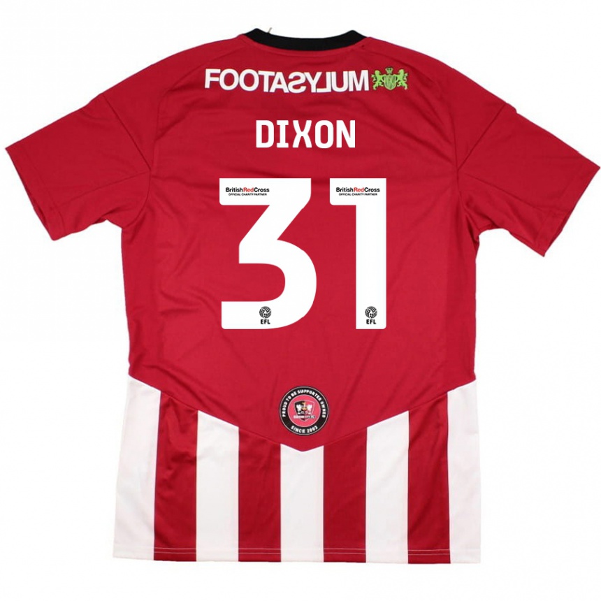 Homme Football Maillot Ellen Dixon #31 Rouge Blanc Tenues Domicile 2024/25