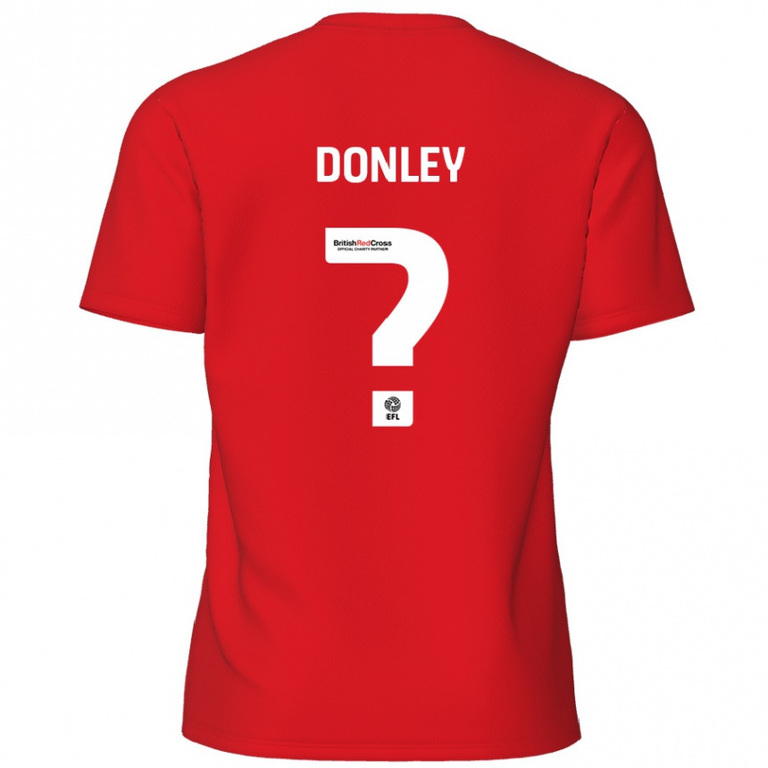 Homme Football Maillot Jamie Donley #0 Rouge Tenues Domicile 2024/25