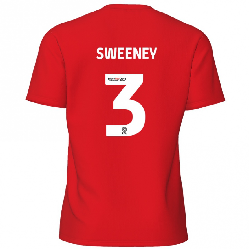 Homme Football Maillot Jayden Sweeney #3 Rouge Tenues Domicile 2024/25