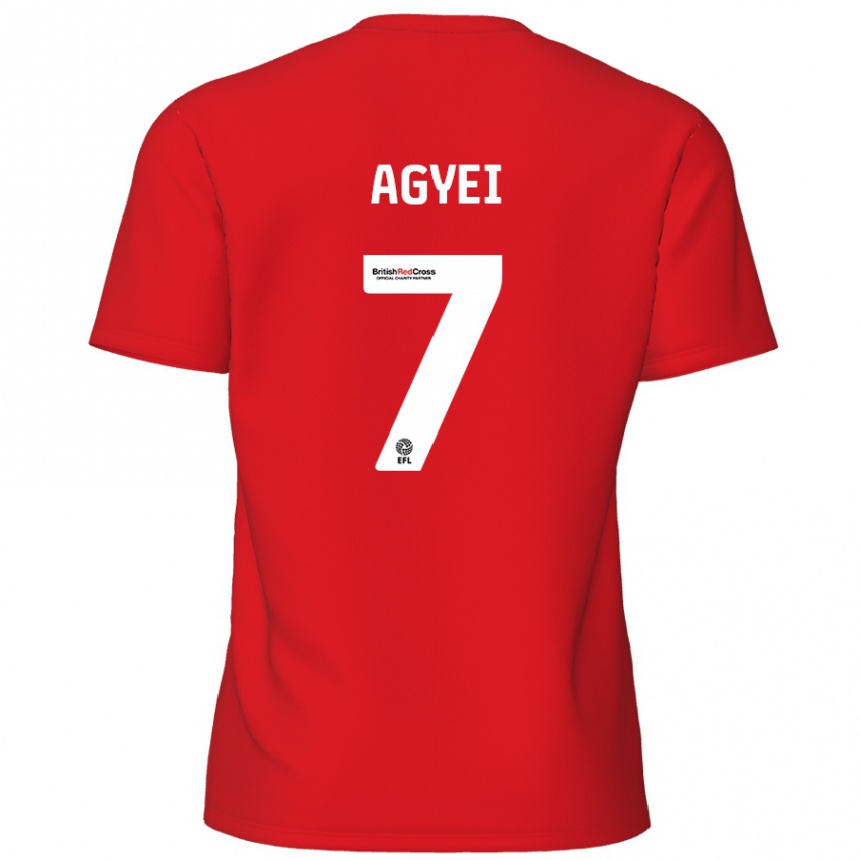 Homme Football Maillot Dan Agyei #7 Rouge Tenues Domicile 2024/25