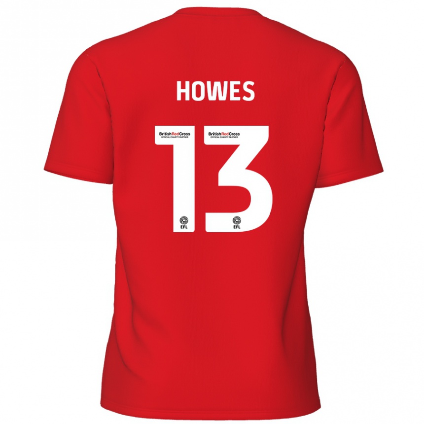 Homme Football Maillot Sam Howes #13 Rouge Tenues Domicile 2024/25