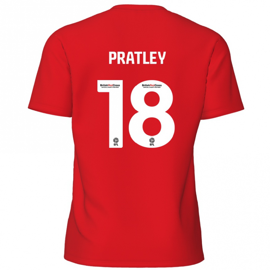 Homme Football Maillot Darren Pratley #18 Rouge Tenues Domicile 2024/25