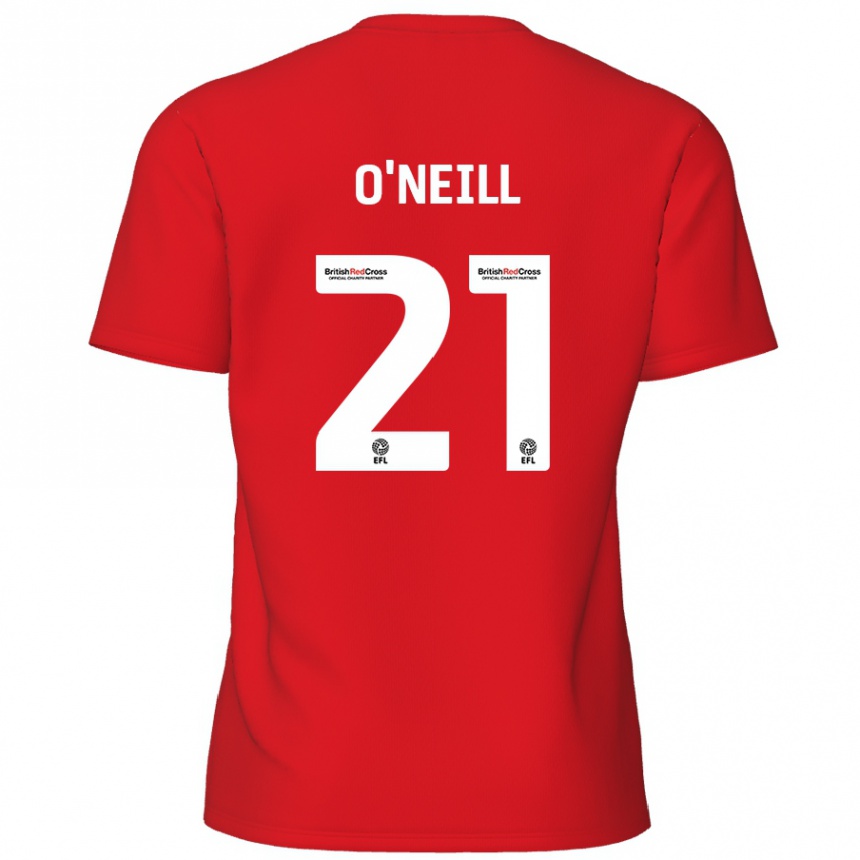 Homme Football Maillot Ollie O'neill #21 Rouge Tenues Domicile 2024/25