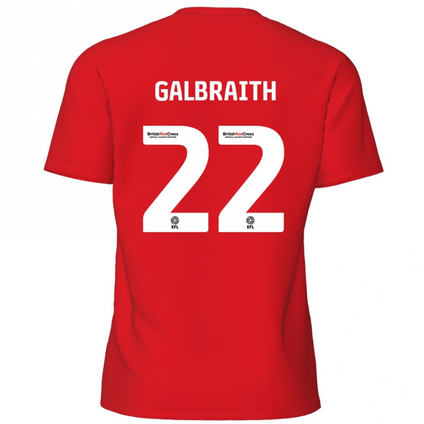 Homme Football Maillot Ethan Galbraith #22 Rouge Tenues Domicile 2024/25