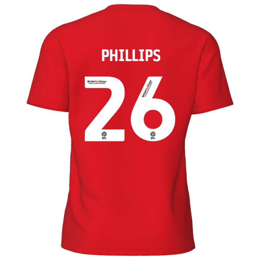 Homme Football Maillot Noah Phillips #26 Rouge Tenues Domicile 2024/25