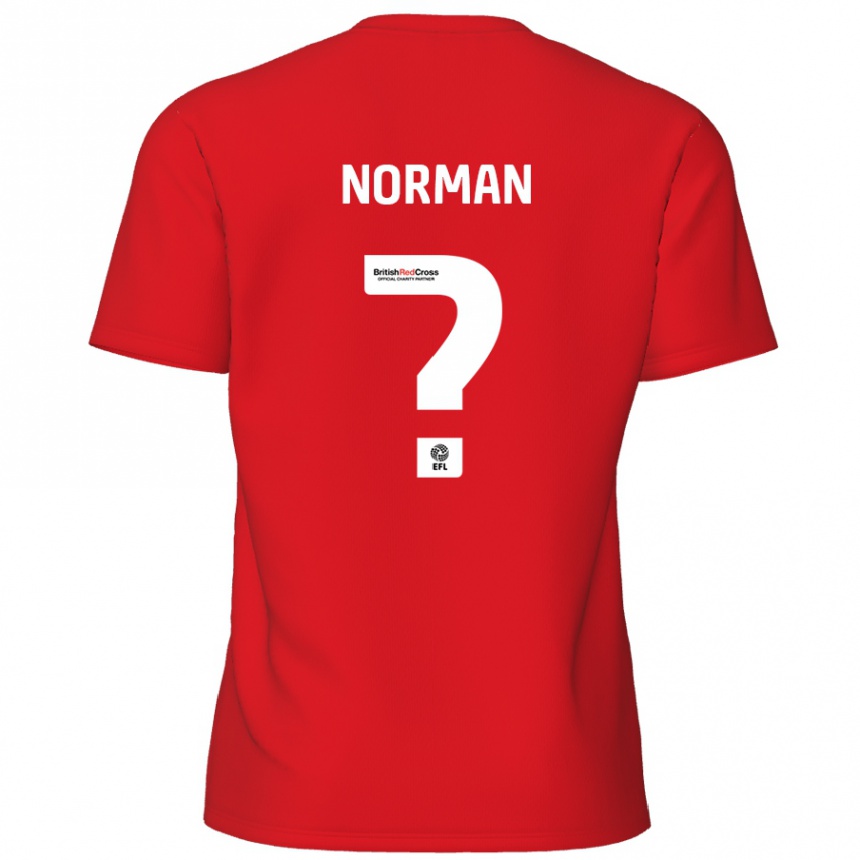 Homme Football Maillot Freddie Norman #0 Rouge Tenues Domicile 2024/25