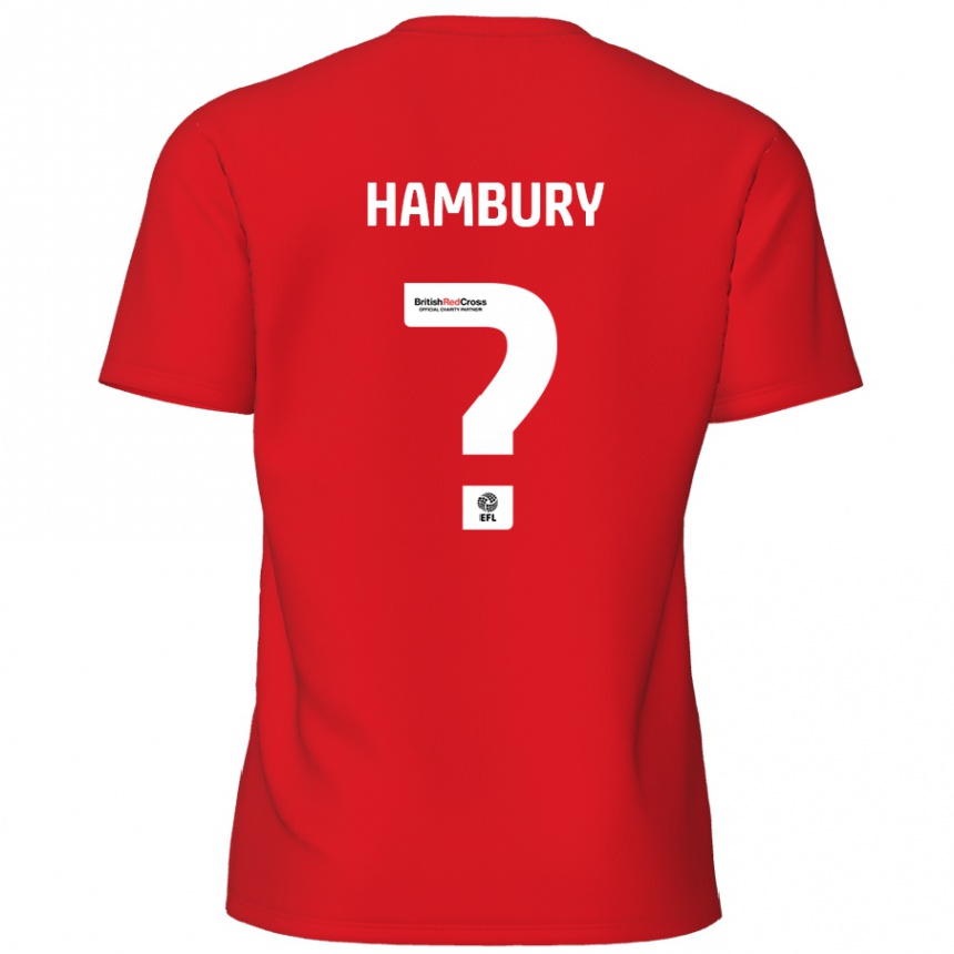 Homme Football Maillot Zack Hambury #0 Rouge Tenues Domicile 2024/25