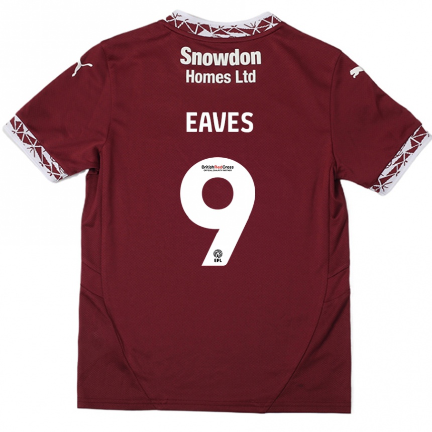 Homme Football Maillot Tom Eaves #9 Bordeaux Tenues Domicile 2024/25