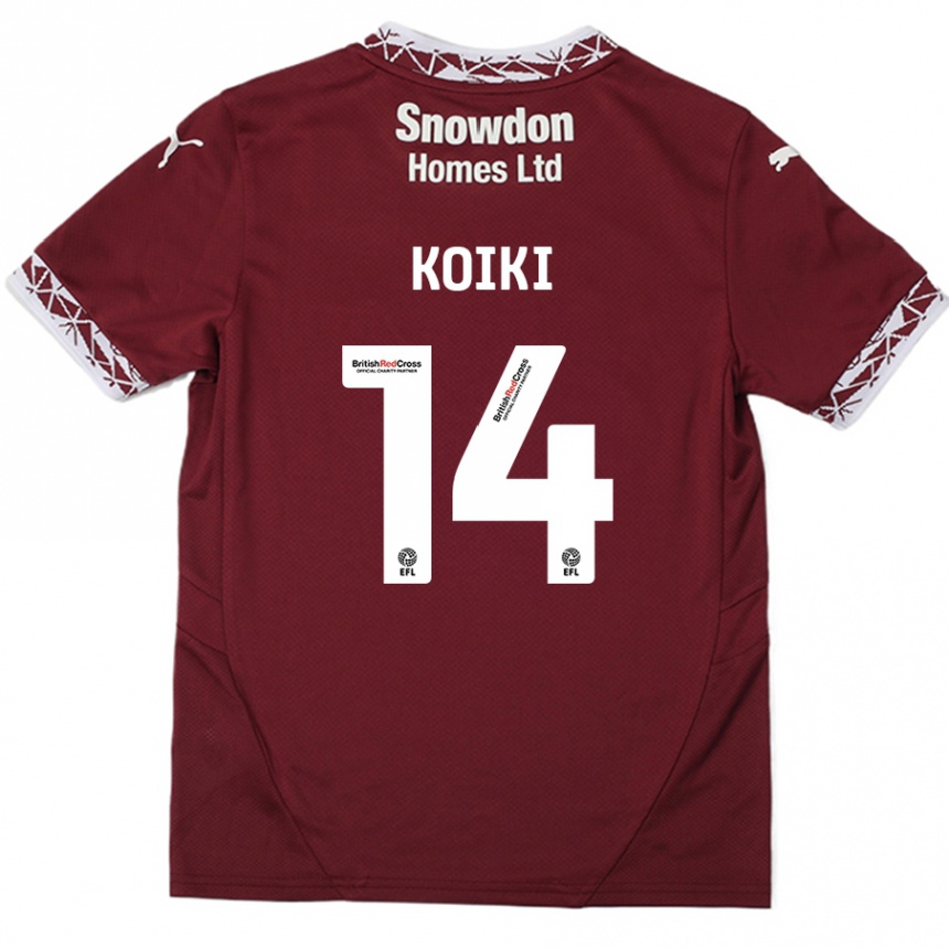 Homme Football Maillot Ali Koiki #14 Bordeaux Tenues Domicile 2024/25