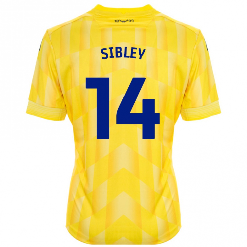 Homme Football Maillot Louie Sibley #14 Jaune Tenues Domicile 2024/25