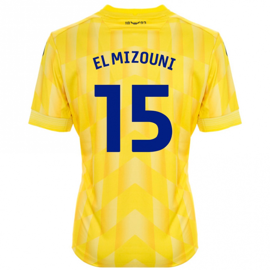 Homme Football Maillot Idris El Mizouni #15 Jaune Tenues Domicile 2024/25