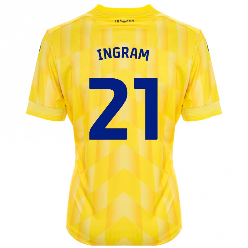 Homme Football Maillot Matt Ingram #21 Jaune Tenues Domicile 2024/25