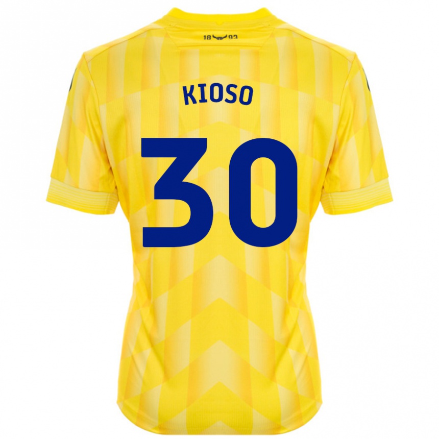 Homme Football Maillot Peter Kioso #30 Jaune Tenues Domicile 2024/25