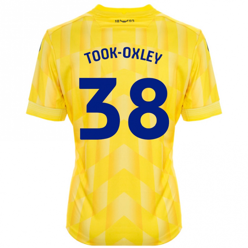 Homme Football Maillot Zaide Took-Oxley #38 Jaune Tenues Domicile 2024/25