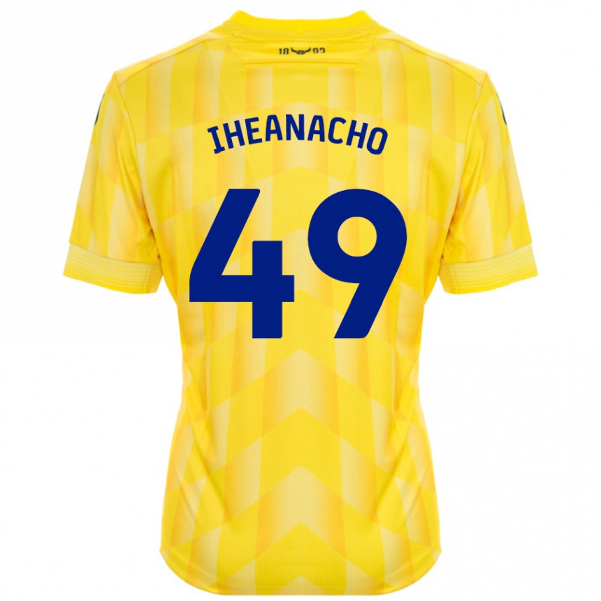 Homme Football Maillot Josh Iheanacho #49 Jaune Tenues Domicile 2024/25