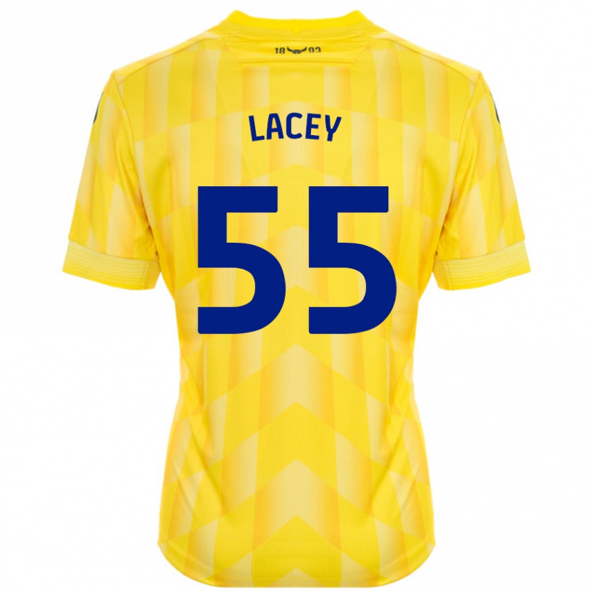 Homme Football Maillot Aaron Lacey #55 Jaune Tenues Domicile 2024/25