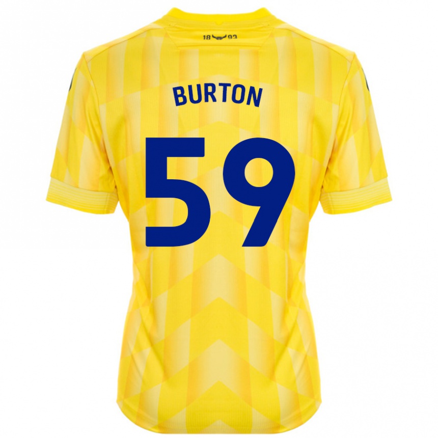 Homme Football Maillot Kasway Burton #59 Jaune Tenues Domicile 2024/25