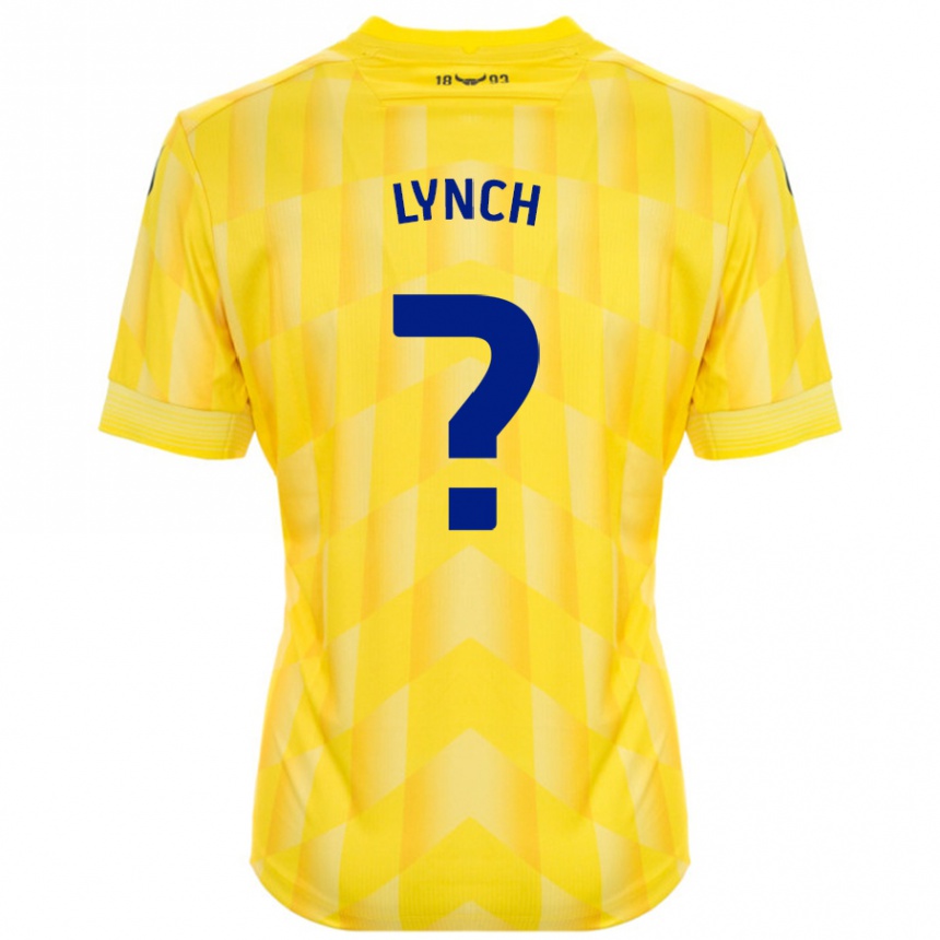 Homme Football Maillot Bobby Lynch #0 Jaune Tenues Domicile 2024/25