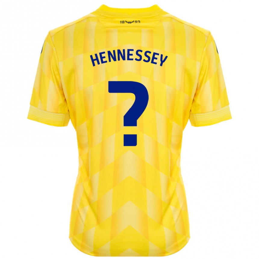 Homme Football Maillot Laura Hennessey #0 Jaune Tenues Domicile 2024/25