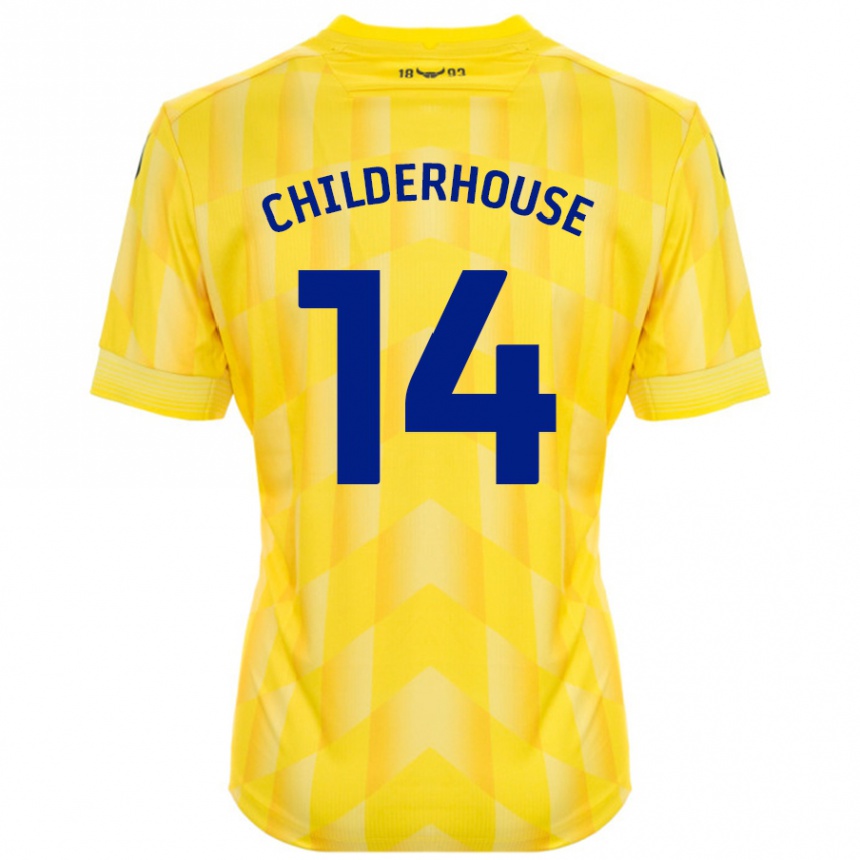 Homme Football Maillot Molly Childerhouse #14 Jaune Tenues Domicile 2024/25