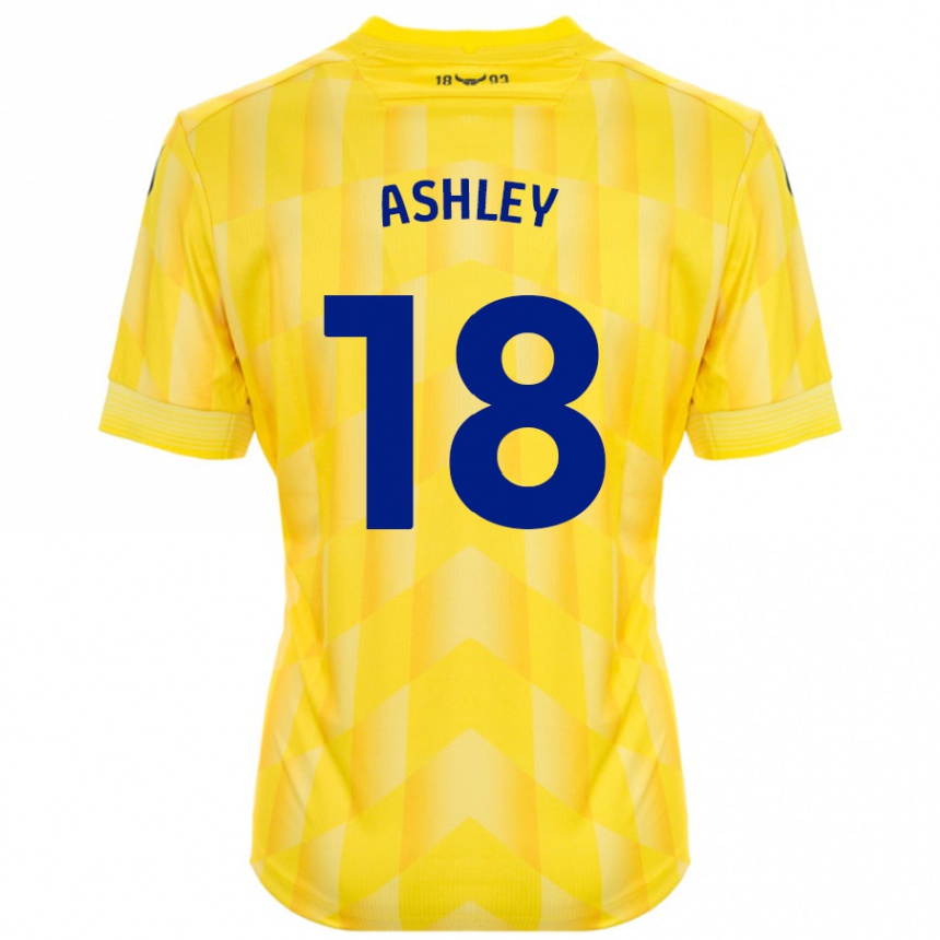 Homme Football Maillot Alex Ashley #18 Jaune Tenues Domicile 2024/25