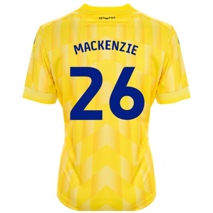 Homme Football Maillot Hannah Mackenzie #26 Jaune Tenues Domicile 2024/25