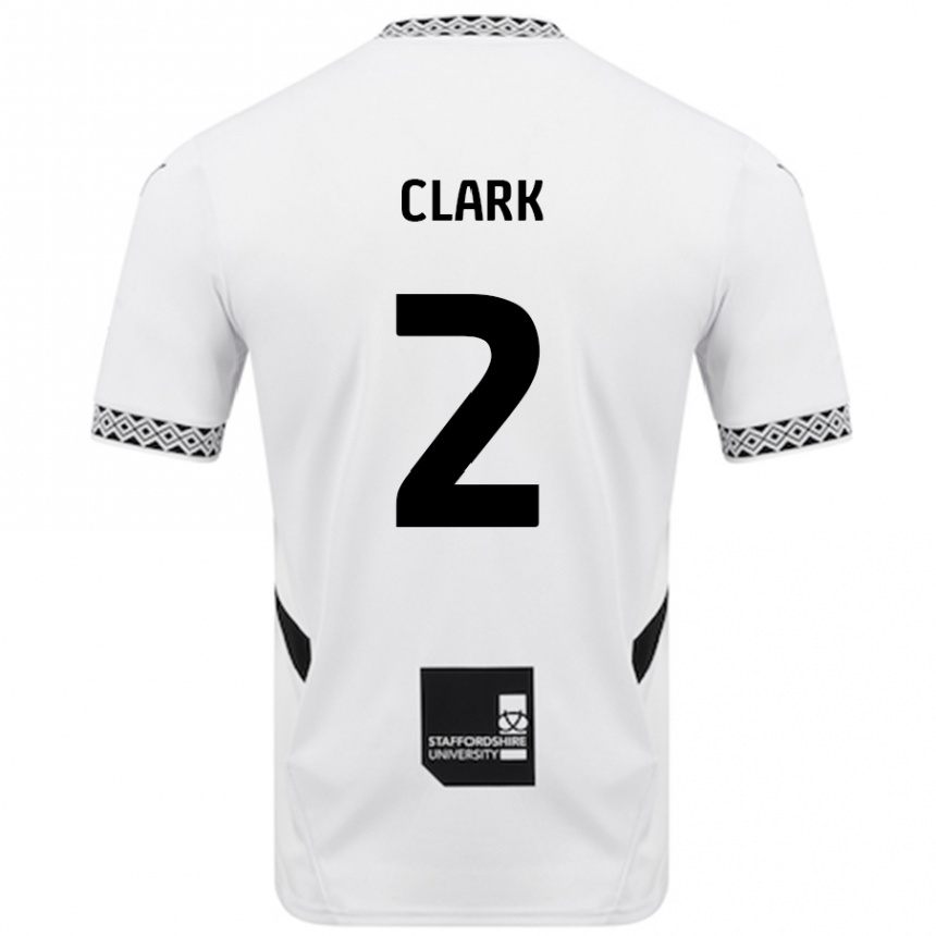 Homme Football Maillot Mitch Clark #2 Blanc Tenues Domicile 2024/25