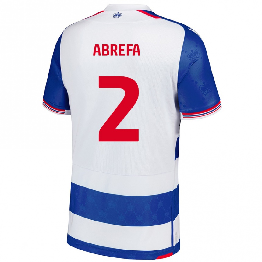 Homme Football Maillot Kelvin Abrefa #2 Bleu Blanc Tenues Domicile 2024/25