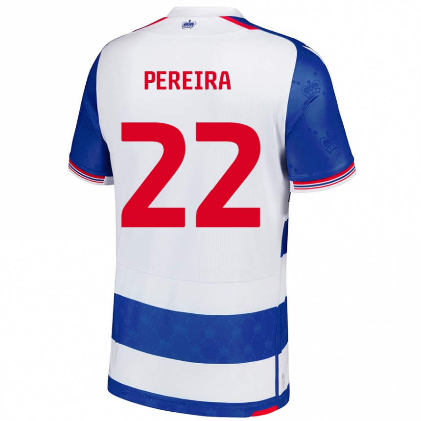 Homme Football Maillot Joel Pereira #22 Bleu Blanc Tenues Domicile 2024/25