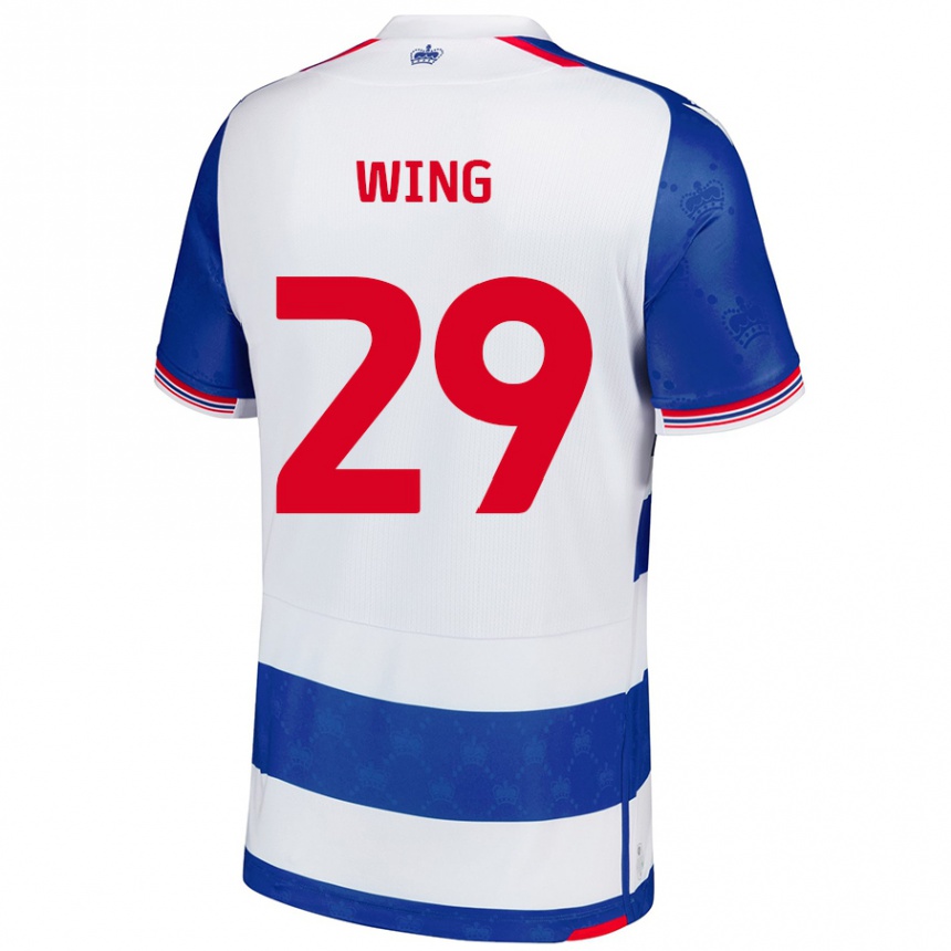 Homme Football Maillot Lewis Wing #29 Bleu Blanc Tenues Domicile 2024/25