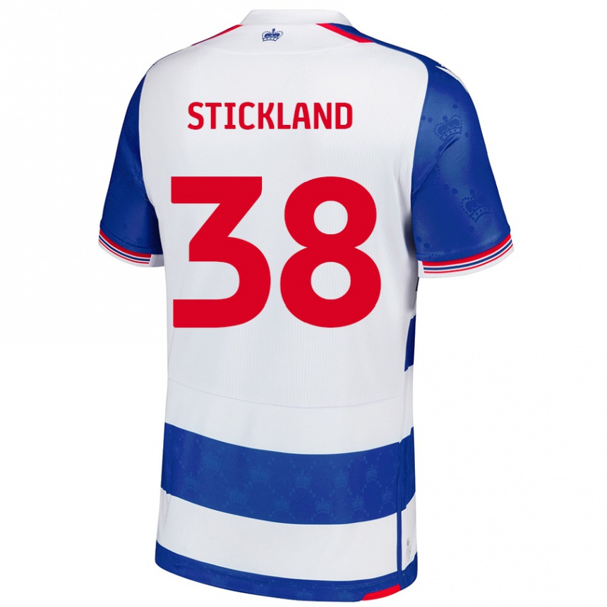 Homme Football Maillot Michael Stickland #38 Bleu Blanc Tenues Domicile 2024/25