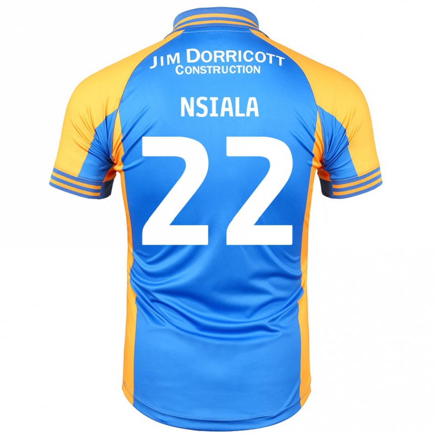 Homme Football Maillot Toto Nsiala #22 Bleu Ambre Tenues Domicile 2024/25