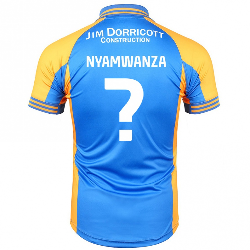 Homme Football Maillot Simba Nyamwanza #0 Bleu Ambre Tenues Domicile 2024/25