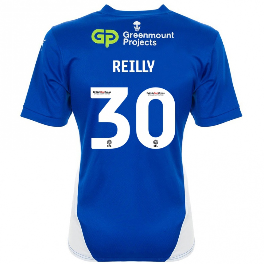 Homme Football Maillot Jack Reilly #30 Bleu Blanc Tenues Domicile 2024/25