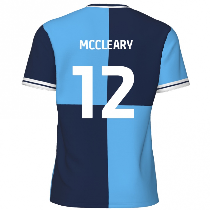 Homme Football Maillot Garath Mccleary #12 Bleu Ciel Bleu Foncé Tenues Domicile 2024/25