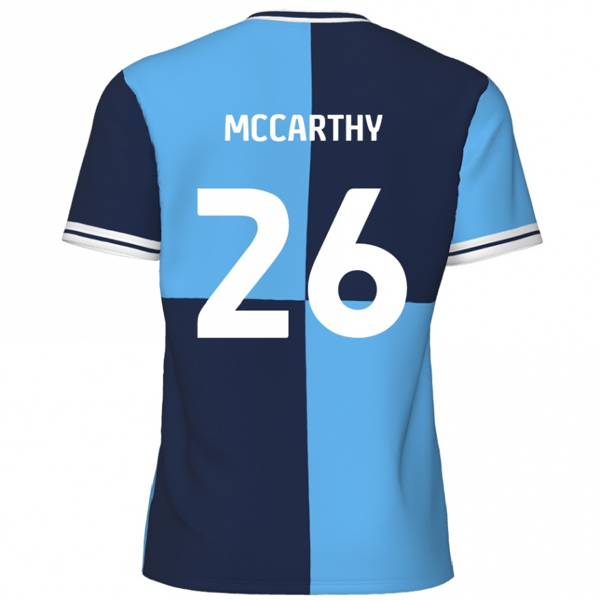 Homme Football Maillot Jason Mccarthy #26 Bleu Ciel Bleu Foncé Tenues Domicile 2024/25