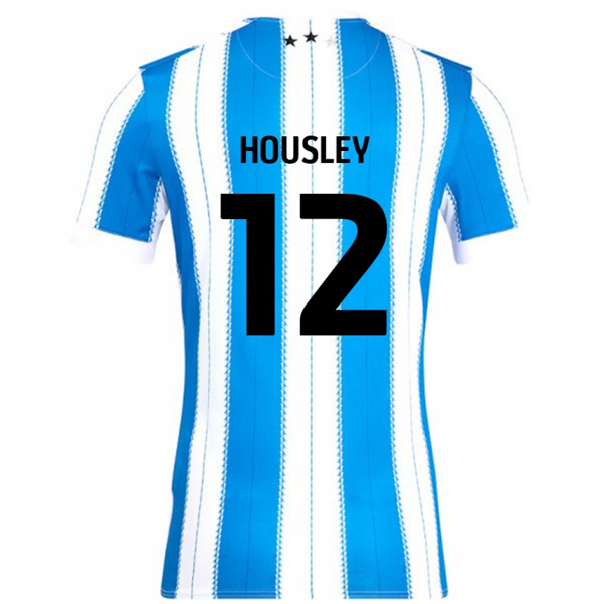 Homme Football Maillot Autumn Housley #12 Bleu Blanc Tenues Domicile 2024/25