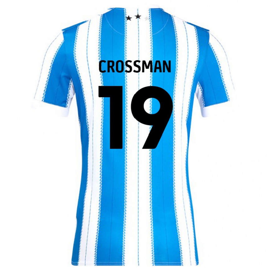 Homme Football Maillot Paige Crossman #19 Bleu Blanc Tenues Domicile 2024/25